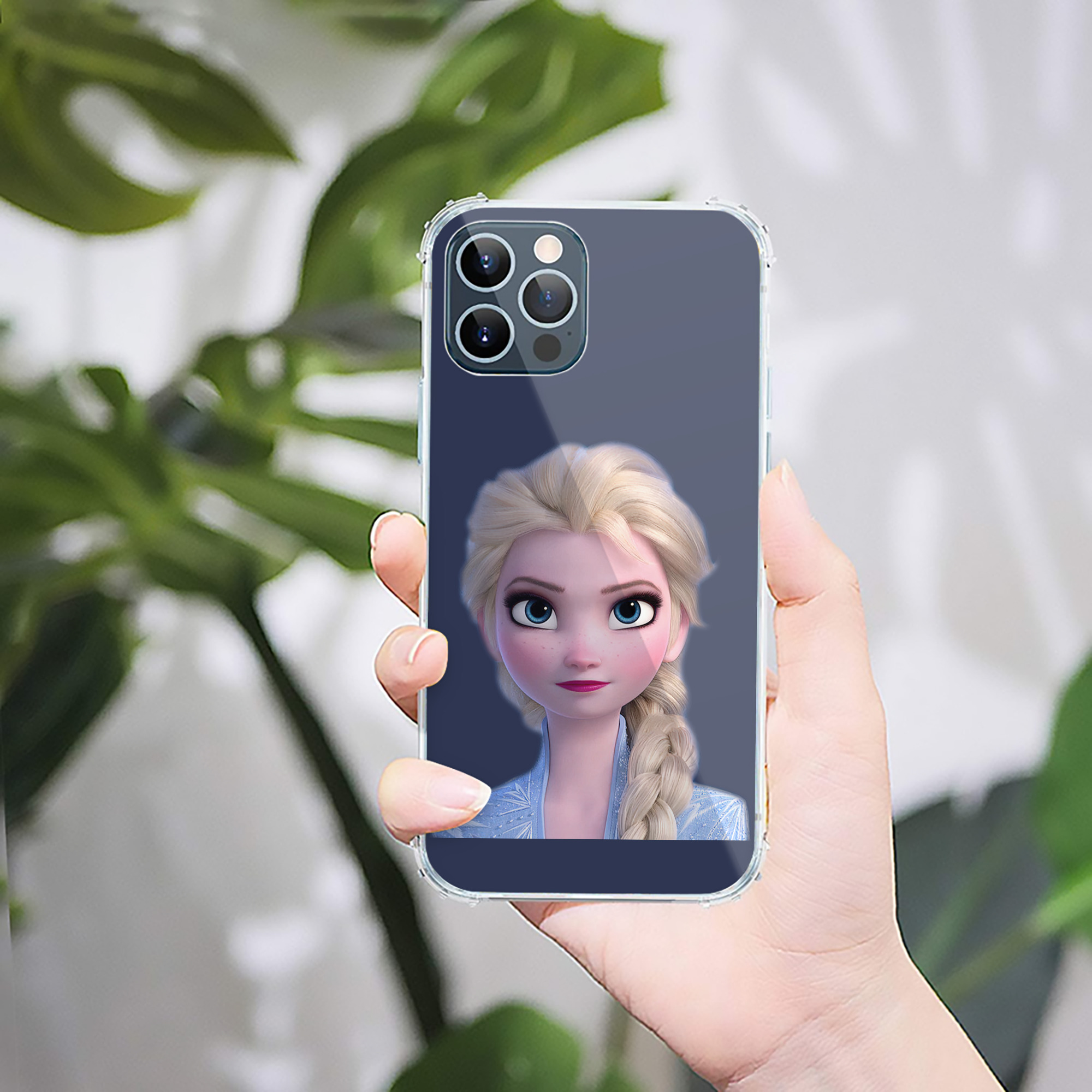 （画像用） アナと雪の女王 アンナ エルサ Frozen Anna Elsa 【iPhone 12シリーズ対応】透明スマホケース（クリアソフトケース）